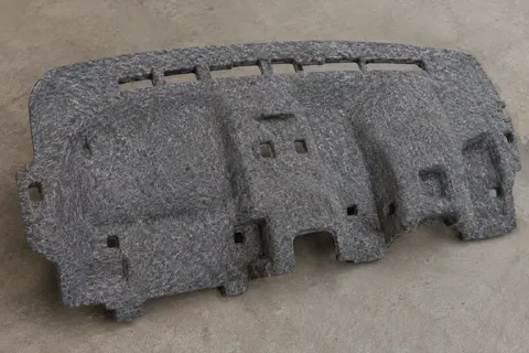 Automotive dashboard felt insulation panel
