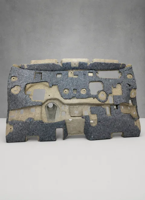 Die-cut automotive felt dash insulator panel