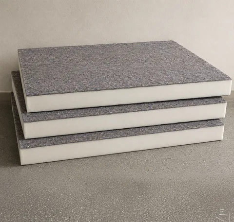 Recycled felt bonded to foam composite pads